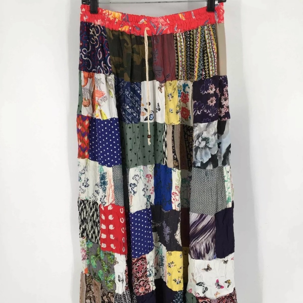 Patchwork Women’s Maxi Skirt/by Just Cruising